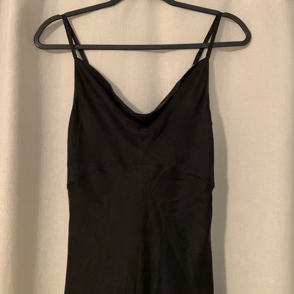 Chaser black silk midi cowl neck dress - Picture 4 of 11